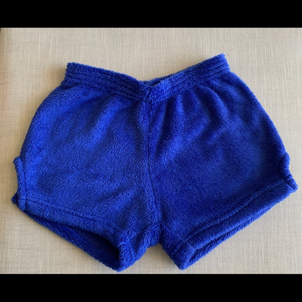 Love and kisses fuzzy shorts